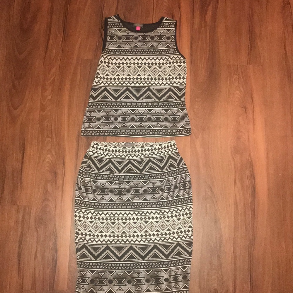 Vince Camuto Two-Piece Patterned Dress